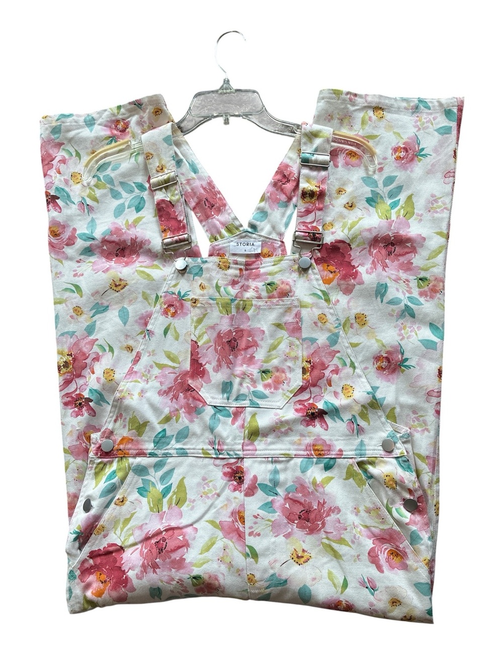 Storia Pink Rose 100% Cotton Overalls. Size Small. - Picture 7 of 16